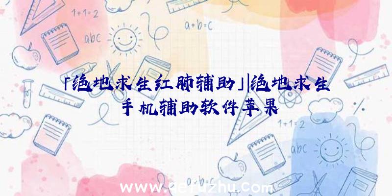 「绝地求生红肺辅助」|绝地求生手机辅助软件苹果
